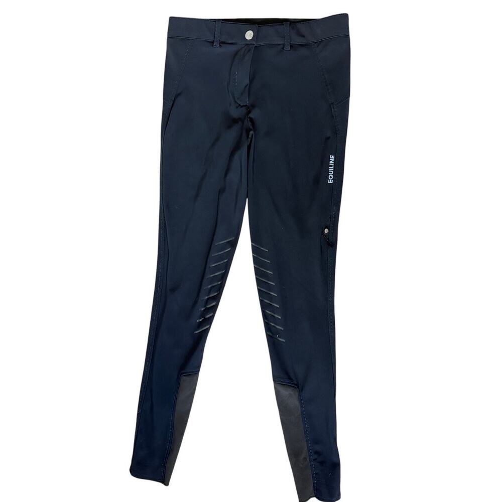 Equiline Donna Women’s Knee Grip Breeches – Navy, Size IT 46